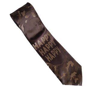 Duck Dynasty Happy Camouflage Brown Tie Mens Necktie Camo Business Career